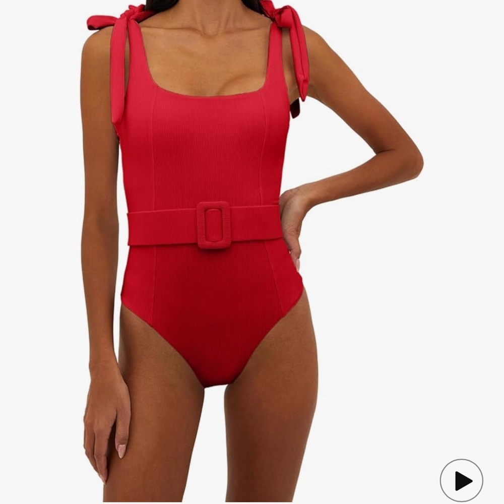 Cupshe Red One Piece Swimsuit